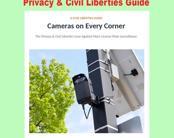 Flock Camera Privacy Guide - ALPR Laws & Your Civil Rights, 35-Page Illustrated PDF Ebook, Instant Download
