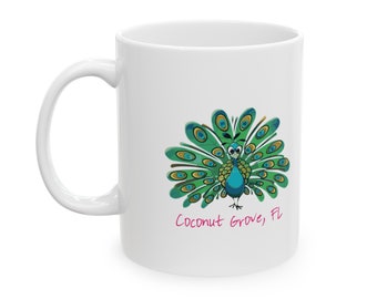 Coconut Grove 11 oz. ceramic mug. Florida coffee mug