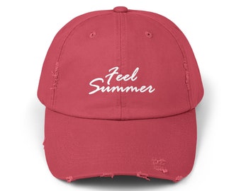 Feel summer - Unisex Distressed Cap / summer fashion