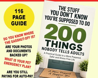 New Homeowner Survival Guide - Life Maintenance Guide: 200 Things Nobody Ever Tells You to Do - Home Planner