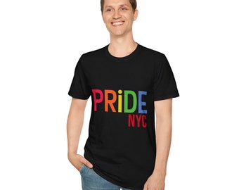 NYC Pride Unisex Softstyle T-Shirt, pride Tee, New York City Pride, Summer Pride t-shirt