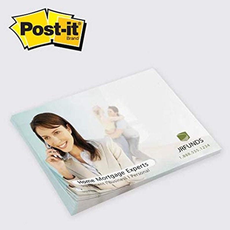 Custom Printed 3M Postit Notes Full Color Pads Notepads Etsy