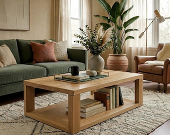 Walnut, Chestnut, Oak and Ash Wood, Coffee Table, Natural Coffee Tables