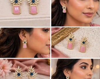 Sunflare Blossom Drop Earrings