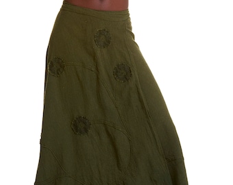 STEAMPUNK SKIRT, long wrap skirt, pixie skirt, gypsie skirt, Gekko skirt, JUSKWf