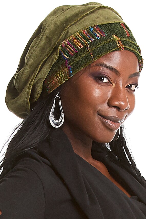 VELVET HAT, Tam Hat, Dreads Hat, Dreads Tam, Boho Hat, Hippie Hat, Tall Hat,  Vshabu - Etsy