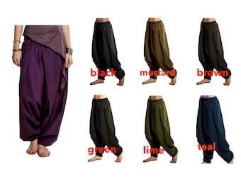 UNISEX HAREM PANTS, yoga trousers, harem pants men, sarouel homme, aladdin pants, Catrlc