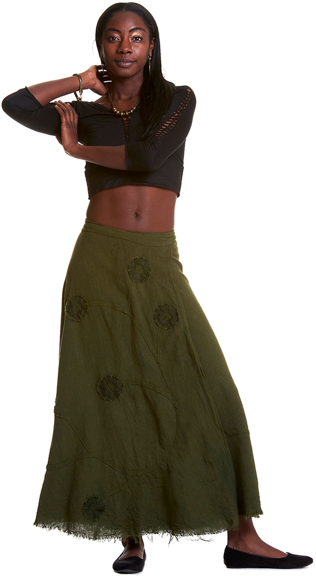 Image of steampunk Skirt, Long Wrap Skirt, Pixie Gypsie Gekko Juskwf