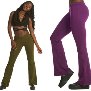 FLARED PANTs, PANTA JAZZ trousers, yoga trousers, gym pants, flared leggings, flares, psytrance goa pants, LcTRFL