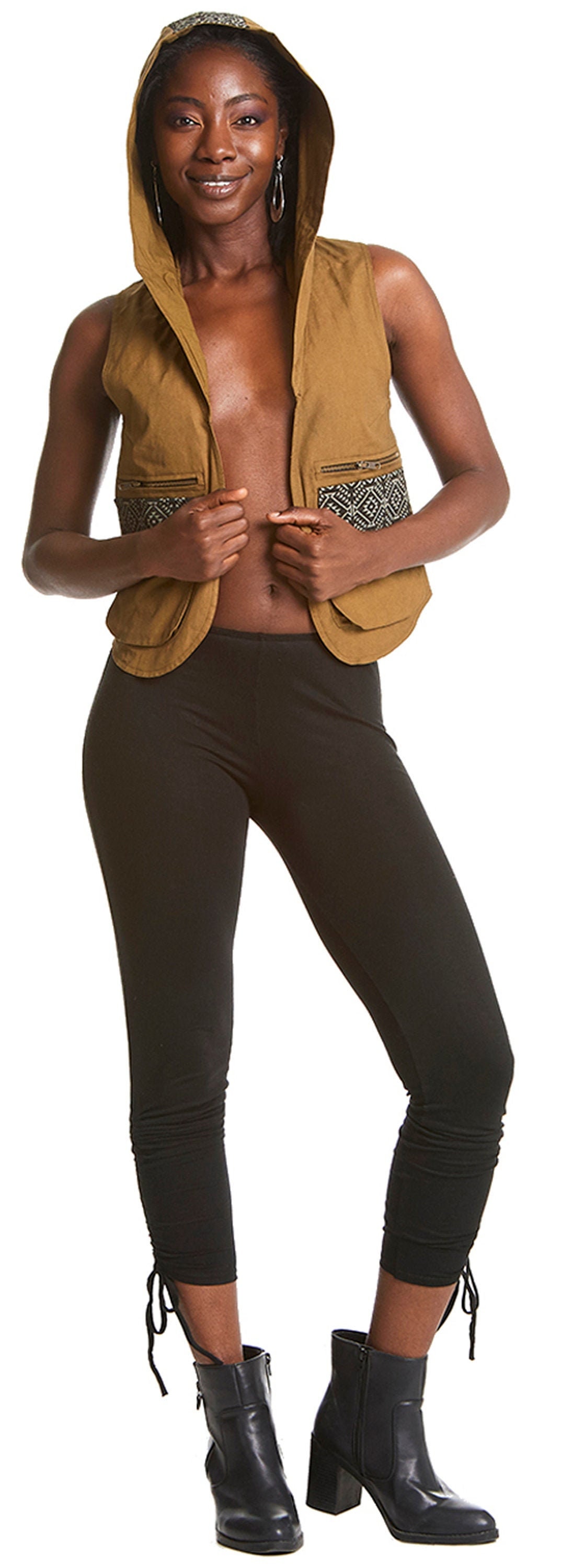 Image of Festival Waistcoat, Vest With Pockets, Psytrance Waistcoat, Waistcoat Cowcaz