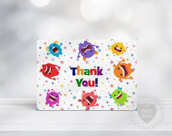 Monsters Thank You - Etsy