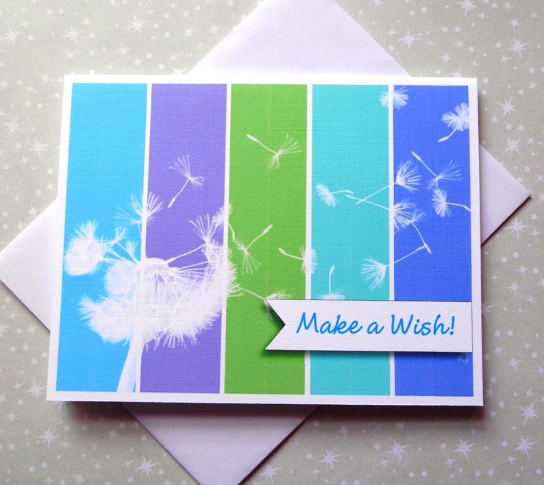 Dandelion Puffs Cool Color Block Make A Wish Cards 8ct Thank You Cards Paper Party Supplies Delage Com Br