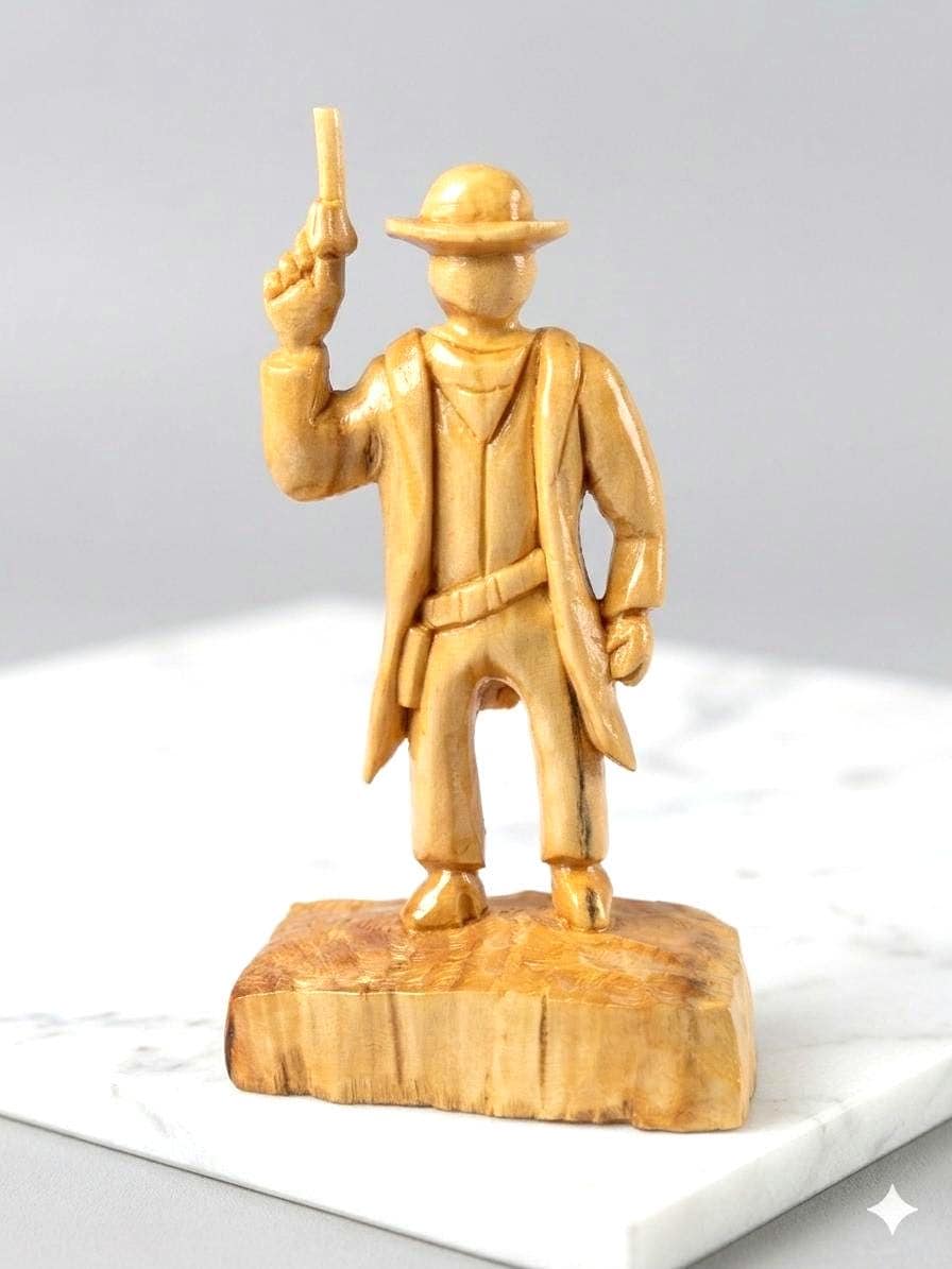 Carved wood cowboy - Etsy 日本