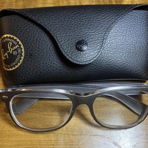 Ray-Ban RB2132 Wayfarer 6143/71 Eyeglasses Frame 5518 145 Made in Italy w/ Case image 3