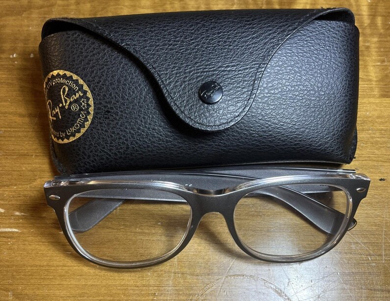 Ray-Ban RB2132 Wayfarer 6143/71 Eyeglasses Frame 5518 145 Made in Italy w/ Case image 3