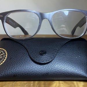 Ray-Ban RB2132 Wayfarer 6143/71 Eyeglasses Frame 5518 145 Made in Italy w/ Case image 4