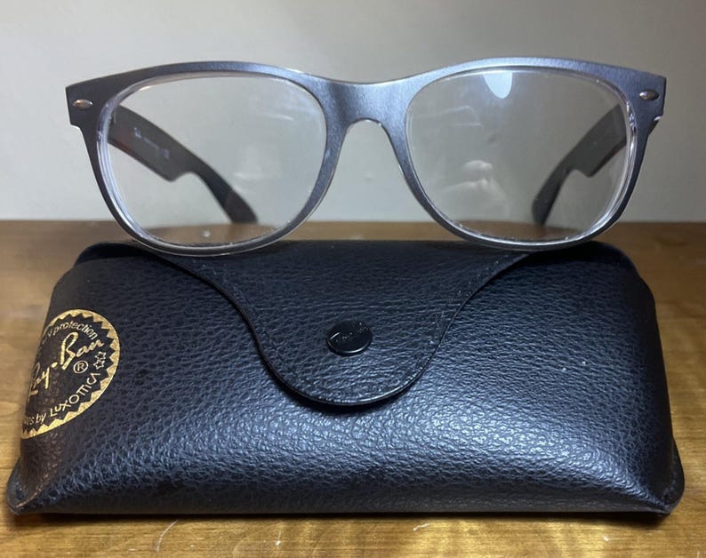 Ray-Ban RB2132 Wayfarer 6143/71 Eyeglasses Frame 5518 145 Made in Italy w/ Case image 4