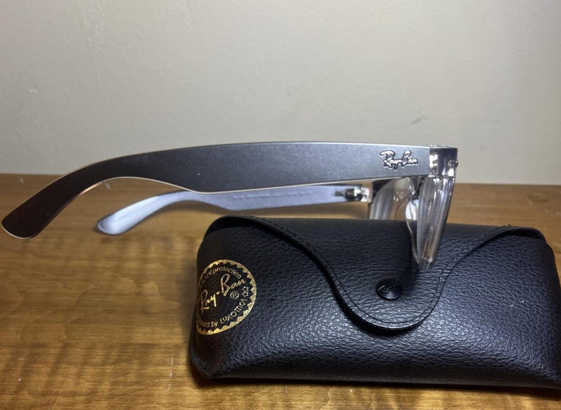 Ray-Ban RB2132 Wayfarer 6143/71 Eyeglasses Frame 5518 145 Made in Italy w/ Case image 5