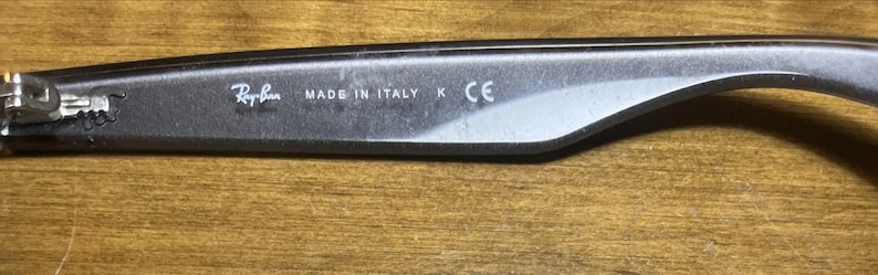 Ray-Ban RB2132 Wayfarer 6143/71 Eyeglasses Frame 5518 145 Made in Italy w/ Case image 7