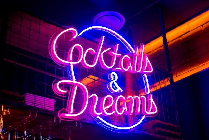 Custom Bar Neon Sign LED Cafe Logo Sign Restaurant Neon Light Pub Wall ...