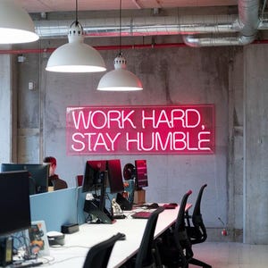 Custom Office Neon Sign LED Logo Light Modern Workspace Neon Sign Desk Wall Branding Sign Corporate Business Neon