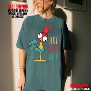 Disney World Moana Hei Girl Hei T-Shirt, Funny Rooster Graphic Sweatshirt, DisneyLand Trip Shirt, Comfort Colors Tee bild 12