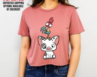 Disney Trip Funny Crop Top, Moana 2 Theme Travel Outfit, DisneyLand Family Trip Tee