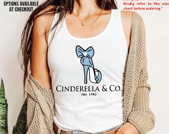 Princess Cinderella & Co. Racerback Tank Top, Family Trip Outfit, Gift For Her