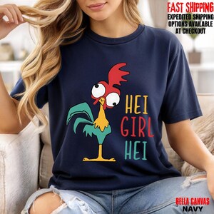 Disney World Moana Hei Girl Hei T-Shirt, Funny Rooster Graphic Sweatshirt, DisneyLand Trip Shirt, Comfort Colors Tee bild 11