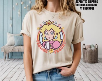 Feeling Peachy Shirt, Disney World Princess Peach T-Shirt, Mario Fan Sweatshirt, DisneyLand Trip Shirt, Magical Kingdom