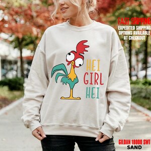 Disney World Moana Hei Girl Hei T-Shirt, Funny Rooster Graphic Sweatshirt, DisneyLand Trip Shirt, Comfort Colors Tee bild 15