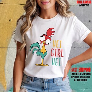 Disney World Moana Hei Girl Hei T-Shirt, Funny Rooster Graphic Sweatshirt, DisneyLand Trip Shirt, Comfort Colors Tee bild 8