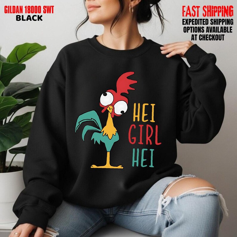 Disney World Moana Hei Girl Hei T-Shirt, Funny Rooster Graphic Sweatshirt, DisneyLand Trip Shirt, Comfort Colors Tee bild 18