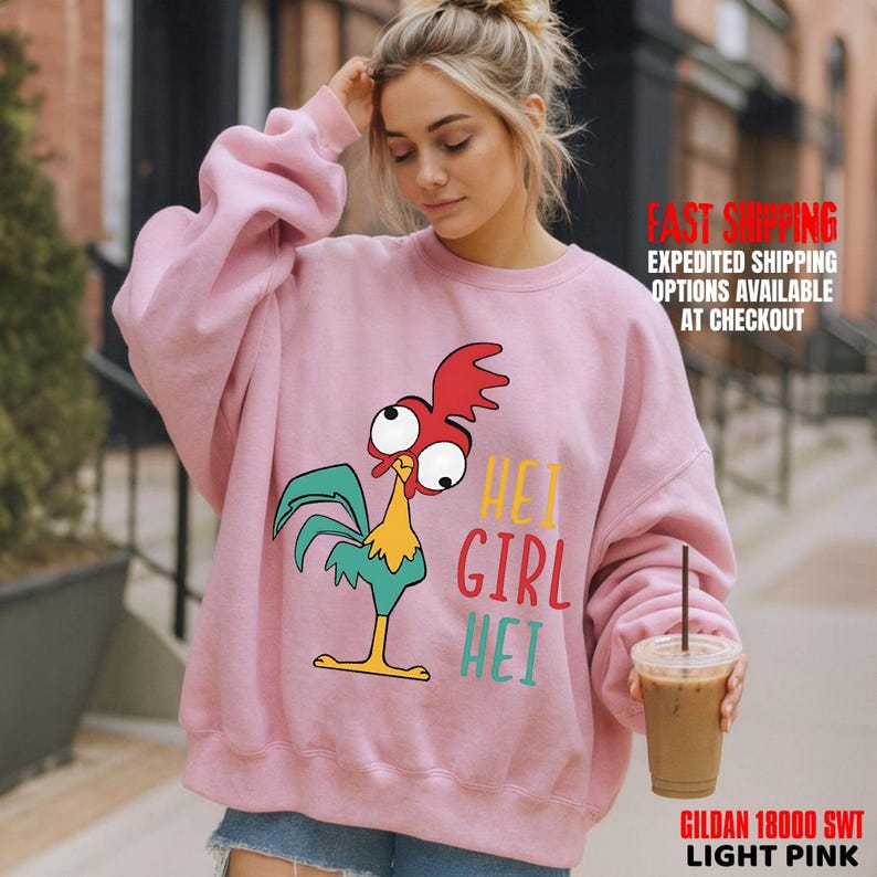 Disney World Moana Hei Girl Hei T-Shirt, Funny Rooster Graphic Sweatshirt, DisneyLand Trip Shirt, Comfort Colors Tee bild 16