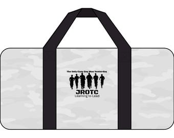 Military Silhouettes camo Tripper Duffel Bag | JROTC Learning to Lead
