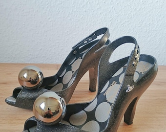 Vivienne Westwood X Melissa Wing Jelly Pumps - Black Designer