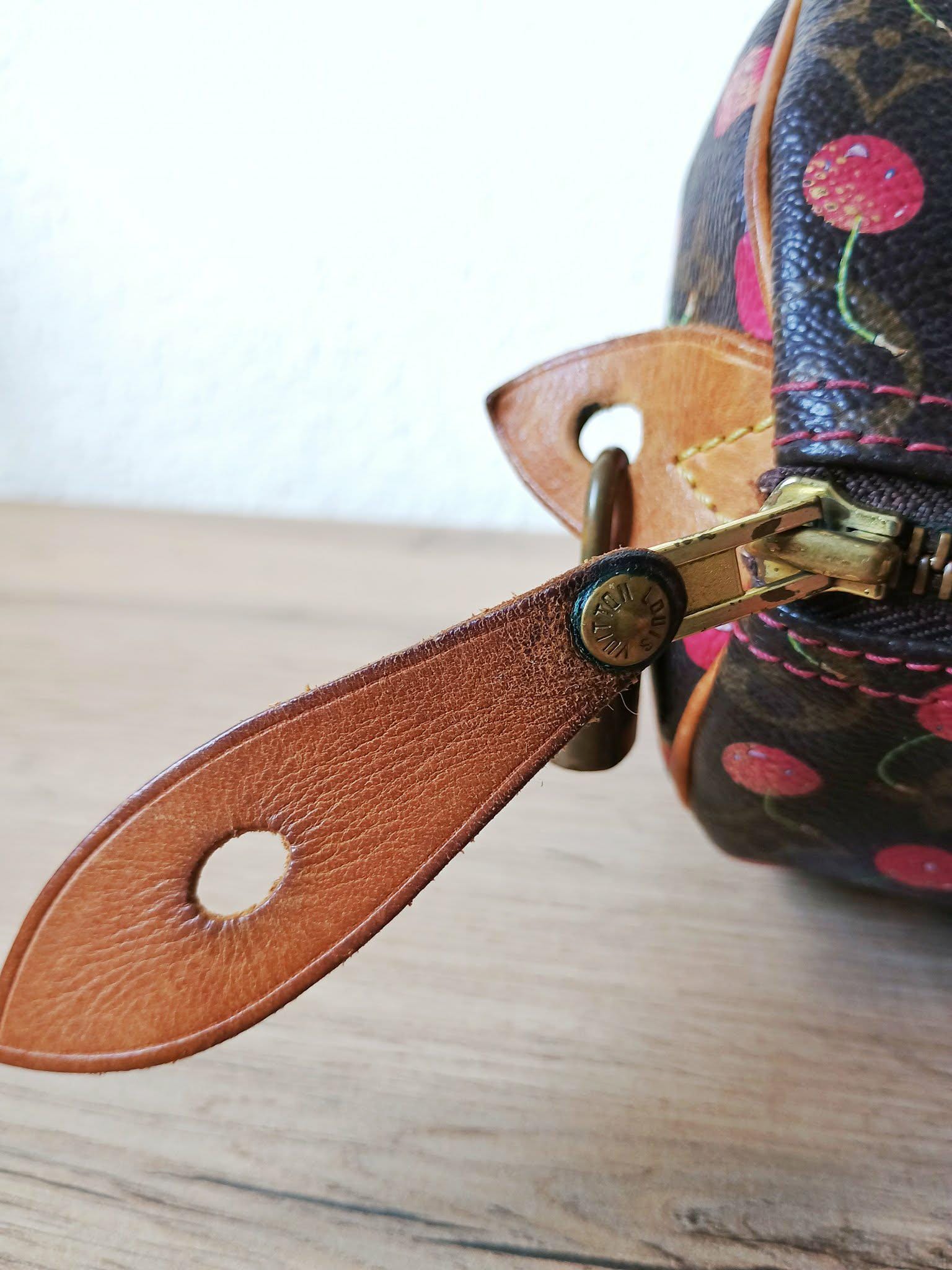 レア LVC イタリア製 バンダナ フルーツ柄 バーガンディ Authentic Louis Vuitton Takashi Murakami Monogram Cerises Cherry