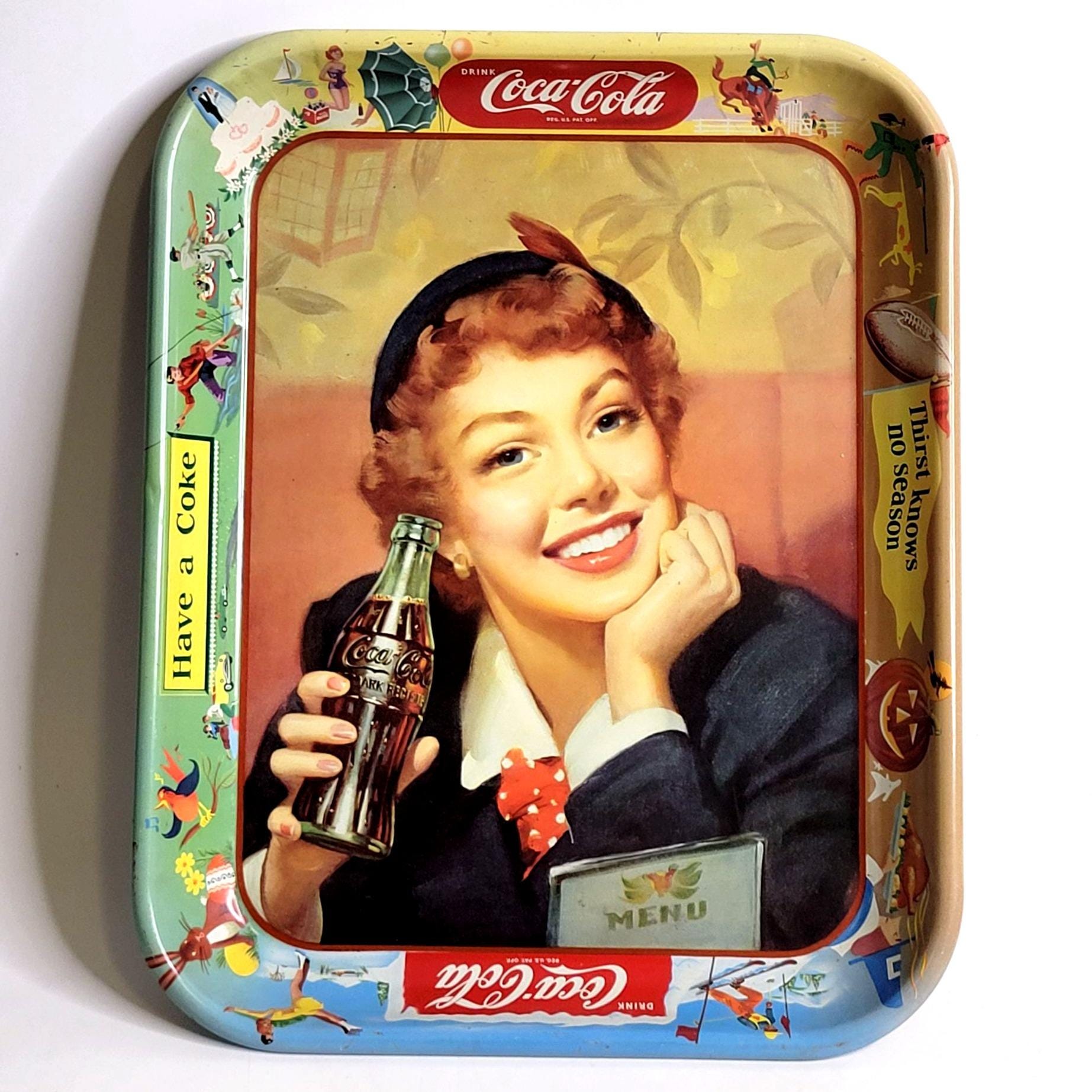 Coca Cola Metal Tray - Etsy