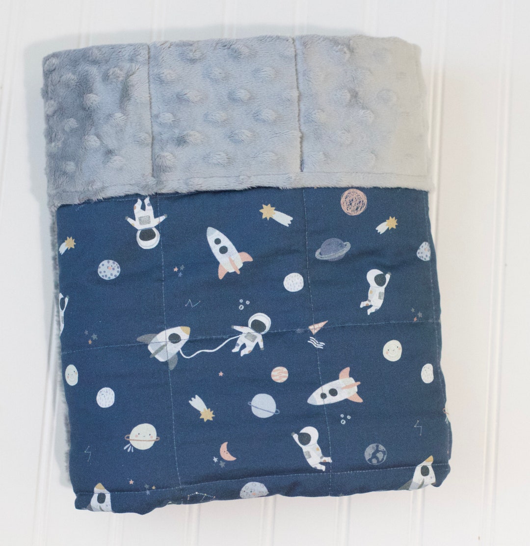Astronaut Weighted Blanket for Kids, Anxiety Relief, Space Weighted
