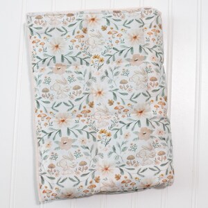 Floral Weighted Lap Pad: Bunnies, Mushrooms, Anxiety Relief, Therapy Blanket, SPD Autism, Sleep image 6