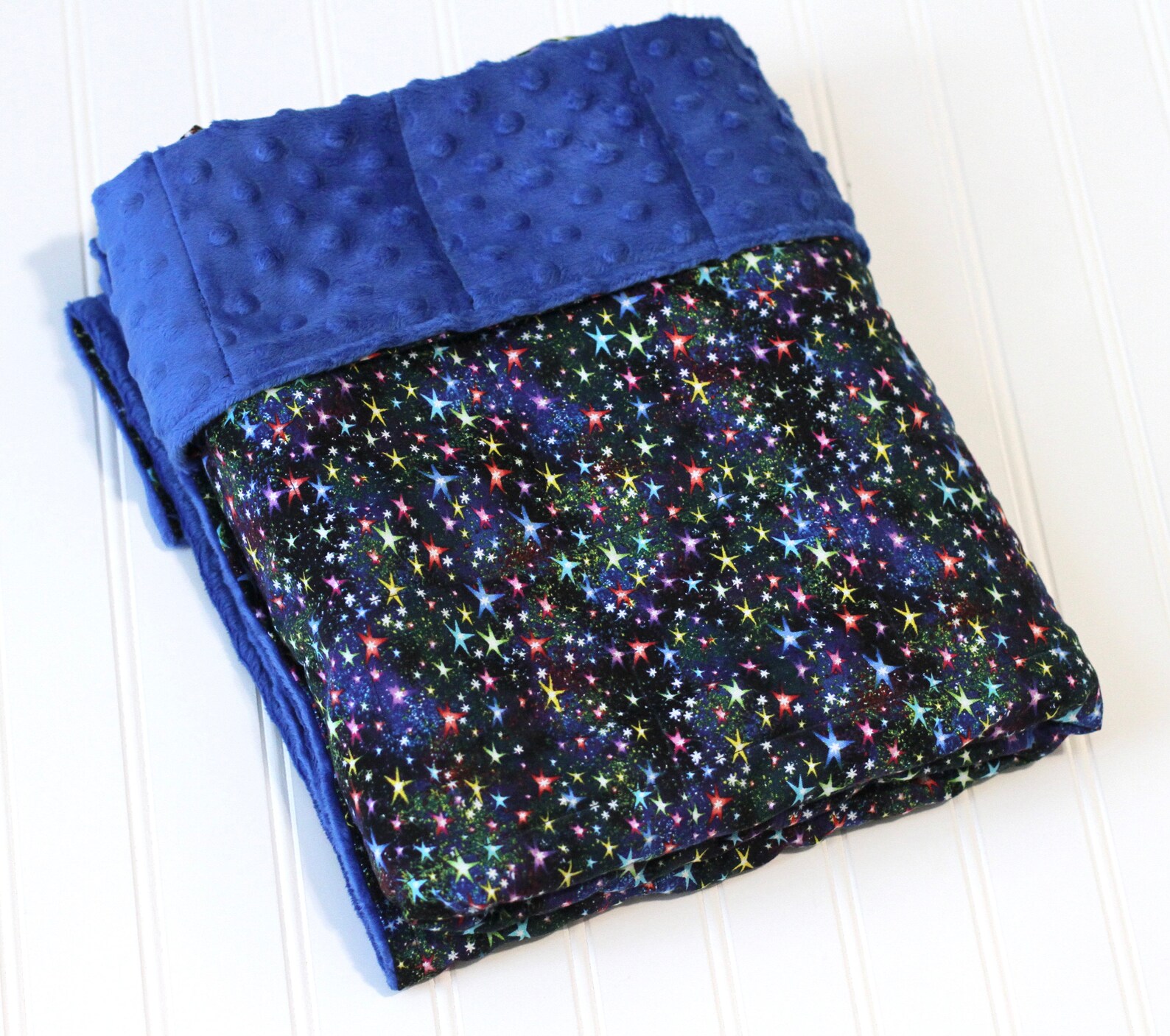 Weighted Blanket Rainbow Stars Weighted Blanket Teen Etsy