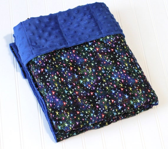 Weighted Blanket Rainbow Stars Weighted Blanket Teen Etsy