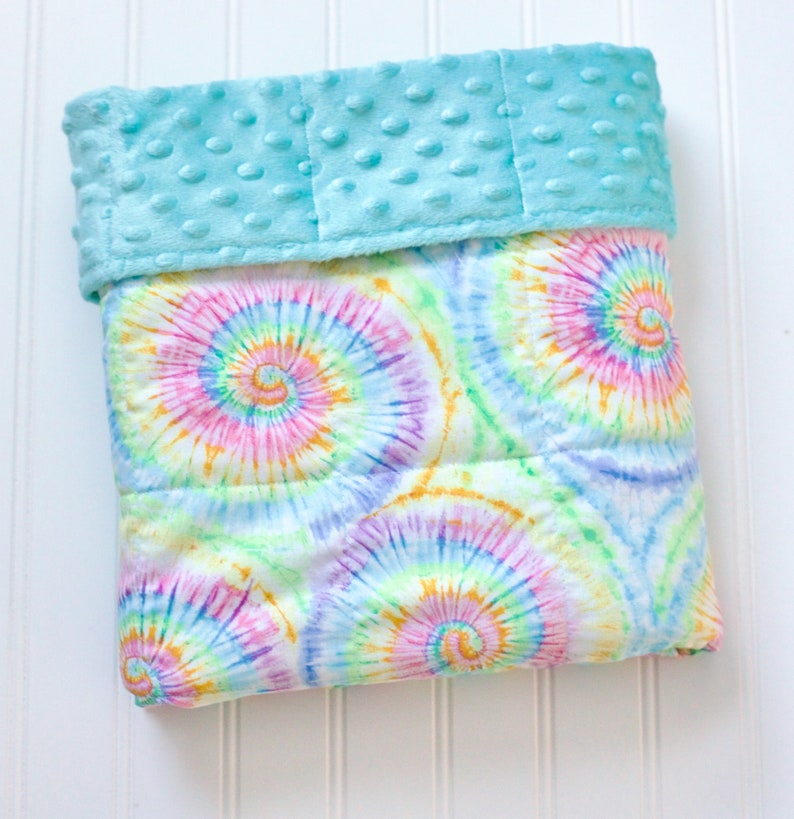 Tiedye Weighted Blanket Girls Tyedye Weighted Blanket With Etsy