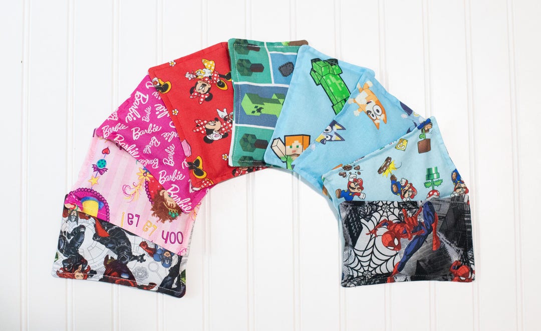 Character Washable Cotton Boo Boo Bag: Kids Cold Pack, Glass Beads ...