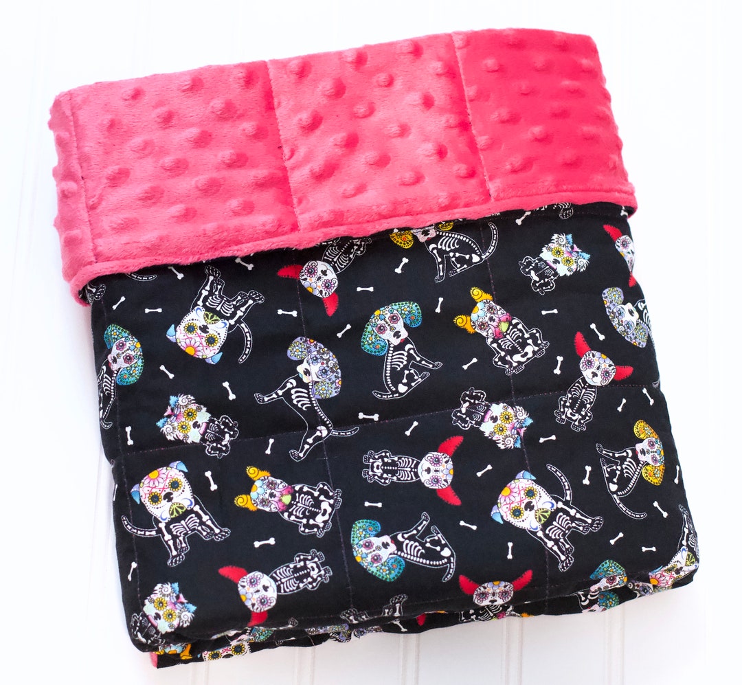 Dog Weighted Blanket Childs Weighted Blanket With Glass Etsy