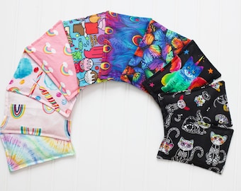 Rainbow colored  Boo Boo Bag: Washable Kids Cold Pack, glass beads, Comfort Gift