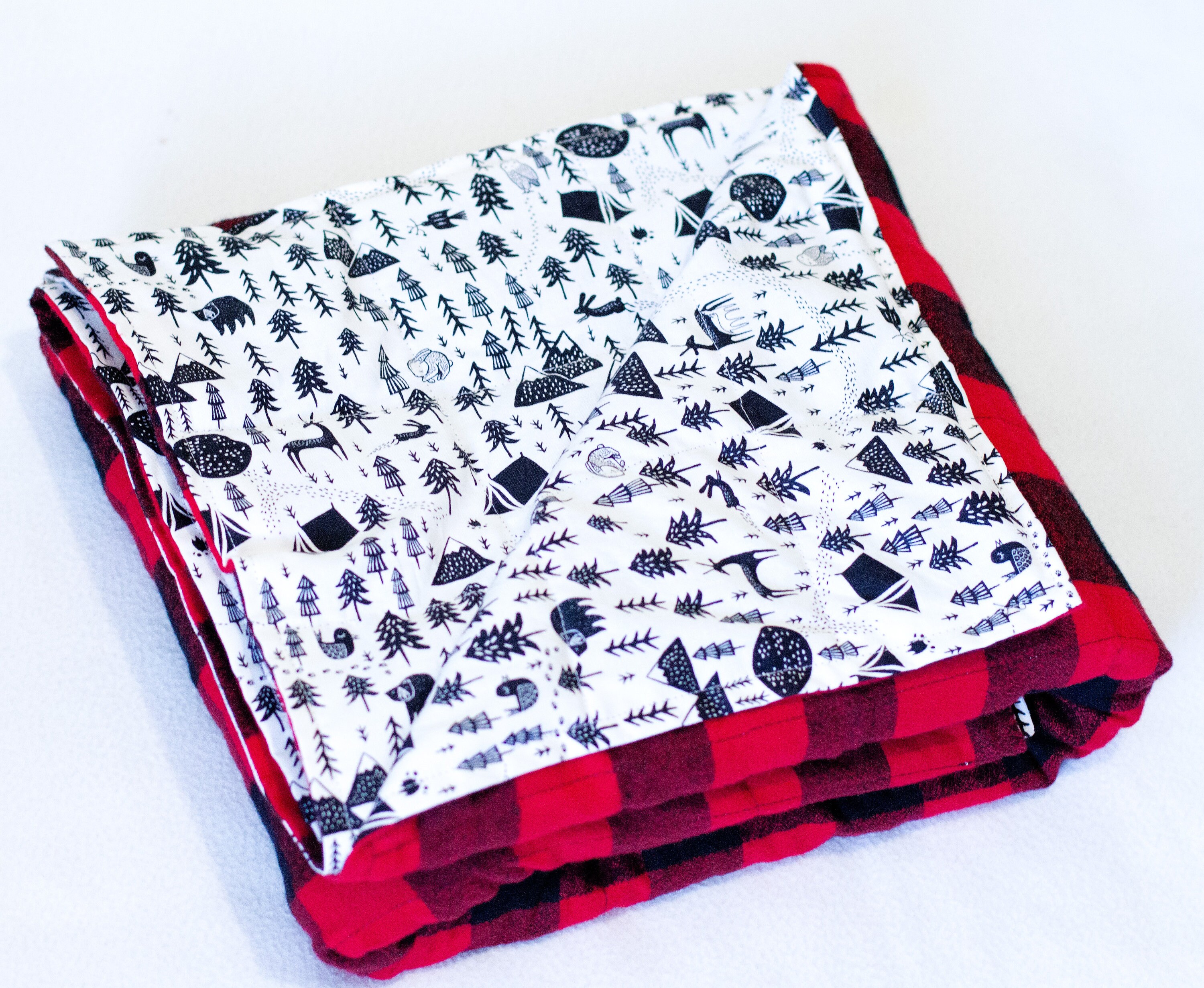 Weighted Lap Pad Child Buffalo Plaid Weighted Blanket Etsy