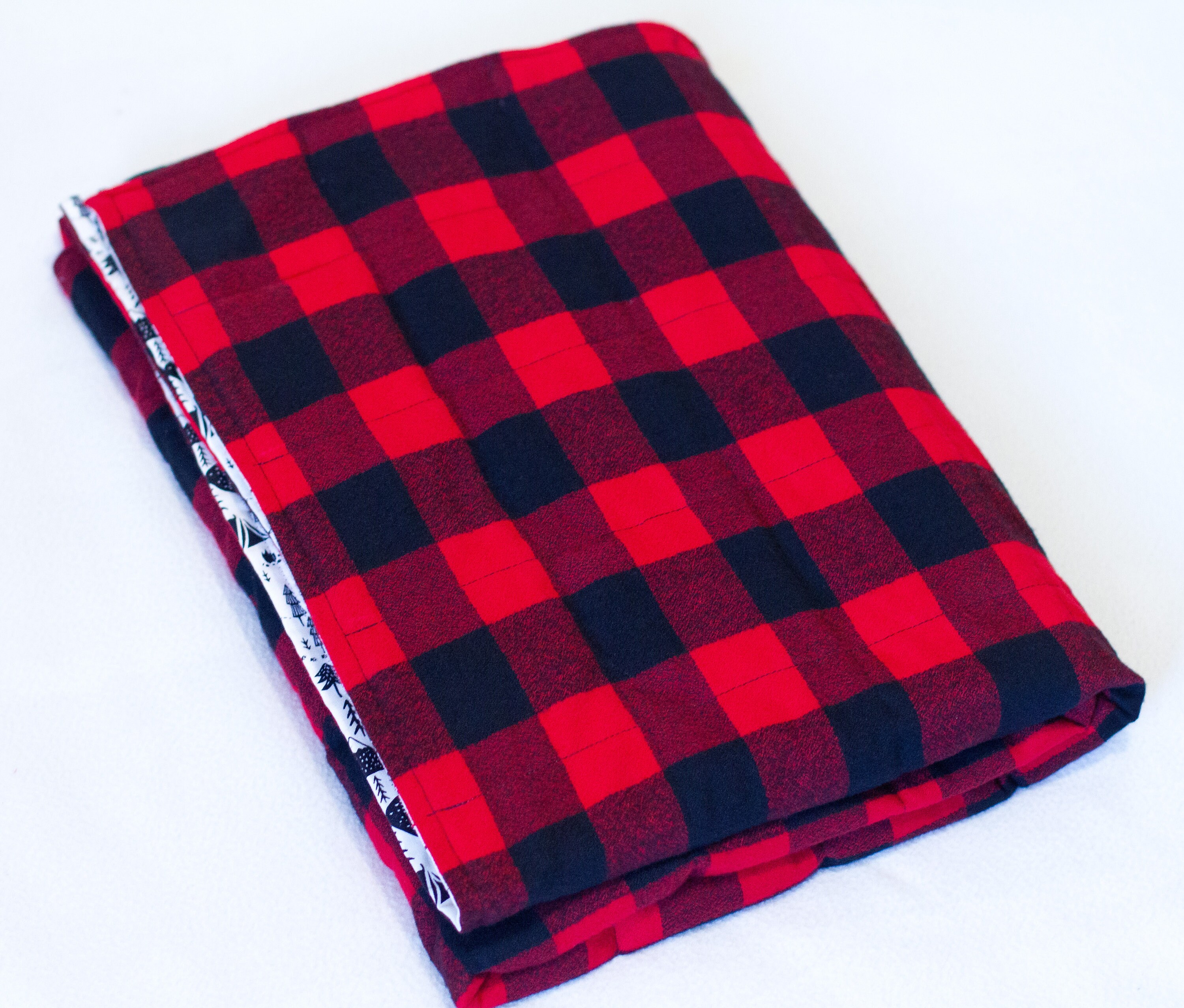 Weighted Lap Pad Child Buffalo Plaid Weighted Blanket Etsy