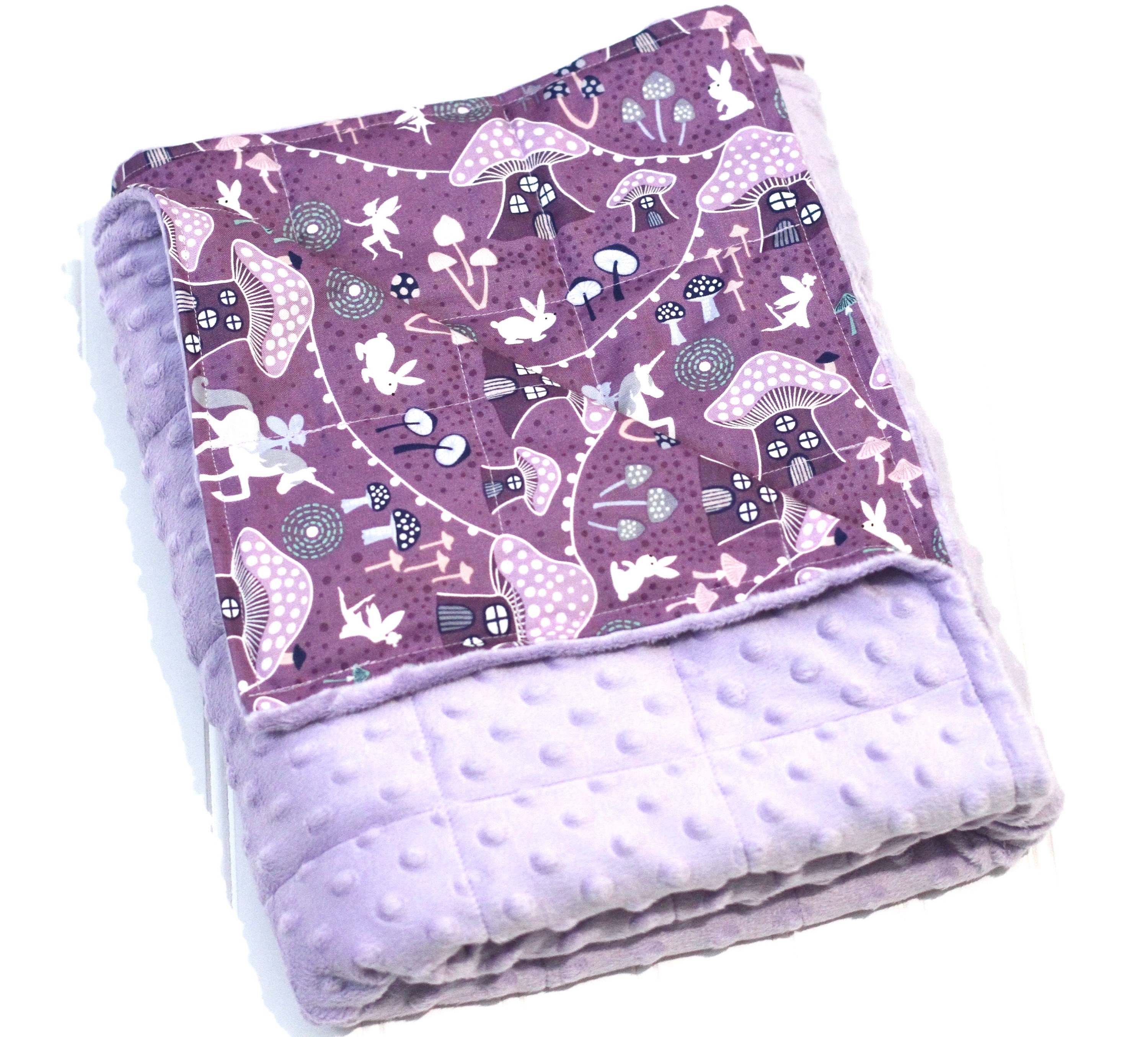 Glow In The Dark Weighted Blanket Child Unicorns Fairies Etsy