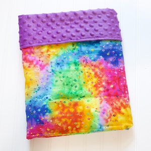 Tie-Dye Weighted Blanket for kids, Cat Weighted Blanket - Childs, Girls, Anxiety Relief, Sleep Blanket, Birthday Gift 34&quot; x 48&quot; 7 pounds